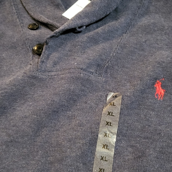Mens polo ralph lauren xl grey sweater - Picture 4 of 5
